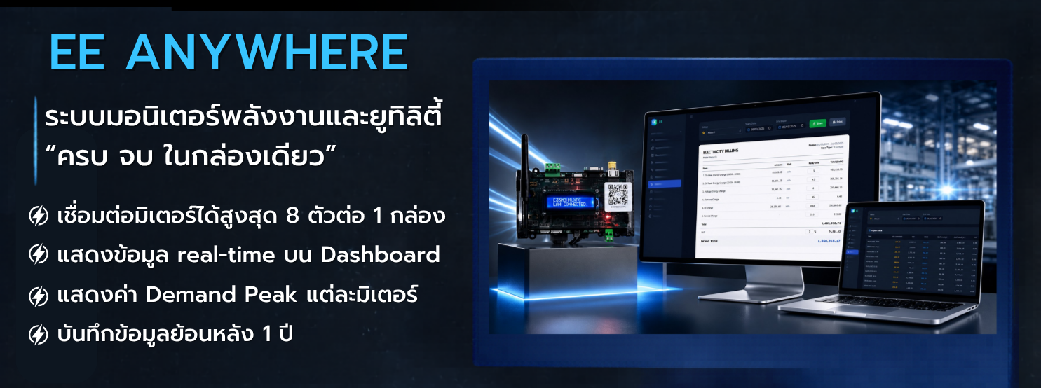 ระบบลดค่าไฟโรงงานด้วย Data-Driven Energy